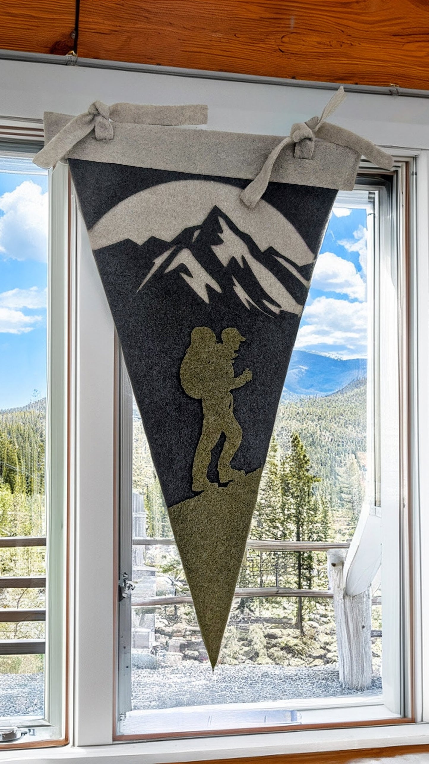 Camp Vibes Felt Pennant